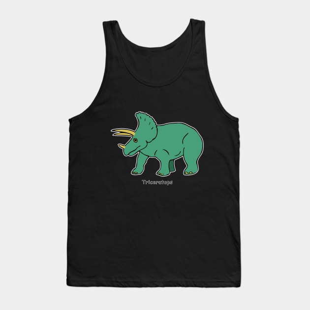 Triceratops Tank Top by headrubble